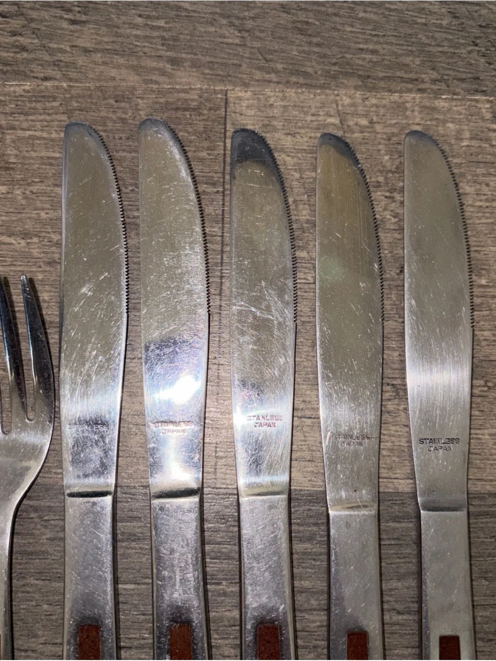 MCM Stainless Steel 7 Piece Flatware Japan Vintage